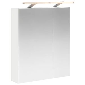 vidaXL Arm&aacute;rio de Espelho para Banheiro Branco 60 x 14,5 x 70 cm