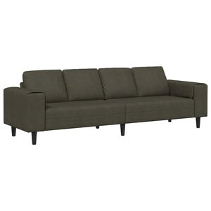 vidaXL Sof&aacute; de Sala de Estar Verde Ex&eacute;rcito 250 x 77 x 76 cm