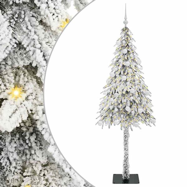 vidaXL &Aacute;rvore de Natal com 300 LEDs com suporte Branco 180 cm PE e A&ccedil;o