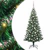 vidaXL &Aacute;rvore de Natal Artificial Pr&eacute;-iluminada Verde 180 cm