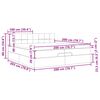 vidaXL Estrutura cama otomana com colch&otilde;es tecido cinzento 200x200cm