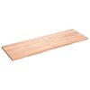 vidaXL Tampo de mesa 180x60x(2-4) cm carvalho tratado castanho-claro