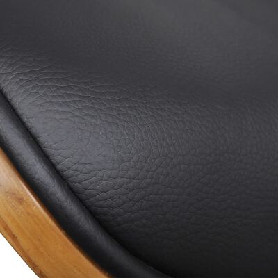 vidaXL Cadeiras de jantar 6 pcs madeira curvada e couro artificial