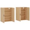 vidaXL Armários de parede 2 pcs 69,5x34x90 cm carvalho sonoma