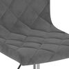 vidaXL Cadeiras de jantar girat&oacute;rias 6 pcs veludo cinzento-escuro