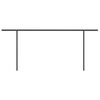 vidaXL Toldo retr&aacute;til manual com postes 6x3,5 m cor creme