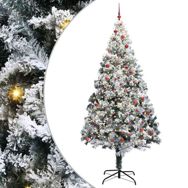 vidaXL &Aacute;rvore de Natal com 300 LEDs com suporte Verde 300 cm PVC