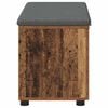 vidaXL Banco de Hall com almofada Madeira antiga 80 x 46 x 46 cm