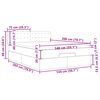 vidaXL Estrutura cama otomana colchão 140x200cm tecido cinzento claro