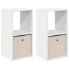 vidaXL Mesa-de-cabeceira 2 unid. Branco 35 x 32 x 68,5 cm