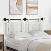vidaXL Cabeceira Suspensa Branco 130 x 55 x 5 cm Couro Sint&eacute;tico