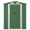 vidaXL Abrigo de jardim 192x523x223 cm aço galvanizado verde
