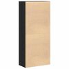 vidaXL Highboard Carvalho preto 80 x 39 x 178 cm Madeira processada