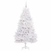 vidaXL &Aacute;rvore de Natal Articulada Artificial Branco 180 cm PVC e A&ccedil;o