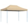 vidaXL Tenda de Festa Bege 279 x 410 x 315 cm Tecido Oxford