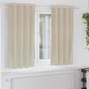 vidaXL Cortinas opacas 2 pcs Creme 140 x 175 cm Veludo