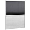 vidaXL Tela anti-insetos plissada janela quebra-luz alum&iacute;nio 80x100cm