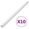 vidaXL Calhas para cabos 40x25 mm 10 m PVC