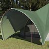 vidaXL Tenda Teepee com telhado Verde e Cinza 600 x 600 x 347 cm