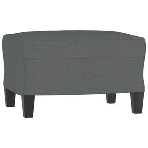vidaXL Apoio de p&eacute;s 60x50x41 cm tecido cinzento-escuro