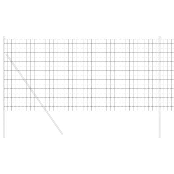 vidaXL Cerca Euro Cinzeto 1.4 x 10 m Ferro revestido de PVC