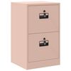 vidaXL Arm&aacute;rio de Arquivo Rosa 45,5 x 42 x 74,5 cm A&ccedil;o Laminado a Frio
