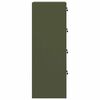 vidaXL Arm&aacute;rio de Arquivo 2 pcs Verde Oliva 44 x 50 x 139 cm