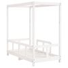 vidaXL Estrutura de cama infantil 70x140 cm pinho maciço branco