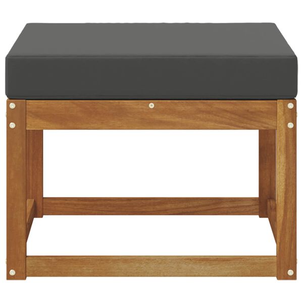 vidaXL Pufe para Exterior Madeira S&oacute;lida de Ac&aacute;cia Natural