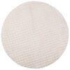 vidaXL Tapetes de &aacute;rea Redondo SIROLO Bege &Oslash; 120 CM Poli&eacute;ster