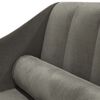 vidaXL Chaise longue com rolo veludo cinza-escuro