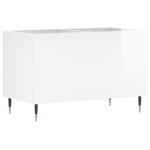 vidaXL Arm&aacute;rio p/ discos 74,5x38x48 cm deriv. madeira branco brilhante