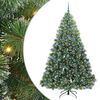 vidaXL &Aacute;rvore de Natal Artificial com 300 LEDs Verde 210 cm PE e PVC