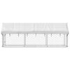 vidaXL Canil de exterior com telhado 400x100x150 cm