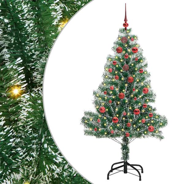 vidaXL &Aacute;rvore de Natal Artificial Coberta de Neve com Luzes de LED