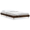 vidaXL Estrutura cama s/ colch&atilde;o derivados de madeira carvalho fumado