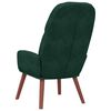 vidaXL Cadeira de descanso veludo verde-escuro
