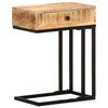 vidaXL Mesa de apoio formato em U 45x30x61 cm mangueira maci&ccedil;a