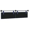 vidaXL Cabeceira Suspensa Azul Pol&iacute;cia 210 x 55 x 7 cm Veludo