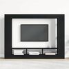 vidaXL Gabinete para TV Carvalho preto 152 x 22 x 113 cm