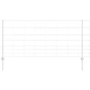 vidaXL Cerca Selvagem para Exterior com Postes 50 x 1 m Prateado Malha