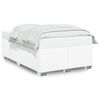 vidaXL Estrutura de cama 120x200 cm couro artificial branco