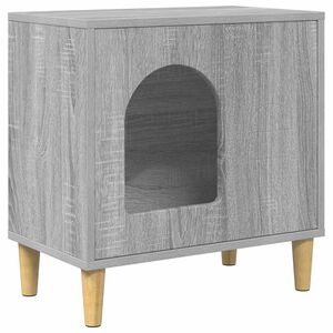 vidaXL Casa para Gatos Cinza Sonoma 51 x 30 x 52 cm