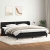 vidaXL Cama com molas/colch&otilde;es 180x210 cm veludo preto
