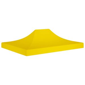 vidaXL Teto para tenda de festas 4,5x3 m 270 g/m&sup2; amarelo