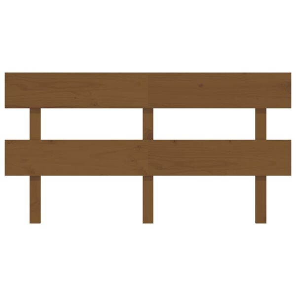 vidaXL Cabeceira de cama 154 x 3 x 81 cm pinho maci&ccedil;o castanho mel
