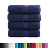 vidaXL Toalhas bid&eacute; premium SOLUND 4pcs 30x50 cm 600 gsm azul-marinho