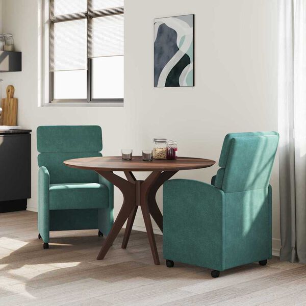 vidaXL Cadeiras de Jantar 2 pcs Verde-escuro 58 x 65 x 98 cm Veludo