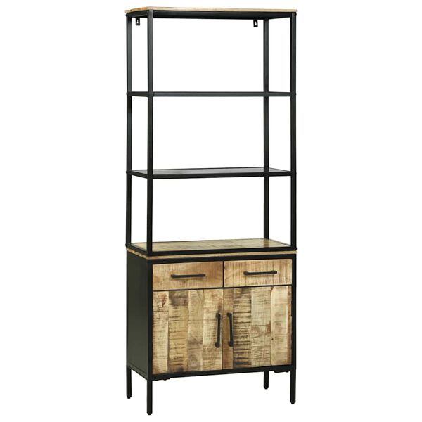 vidaXL Buff&ecirc; Castanho 70 x 35 x 180 cm Madeira de manga maci&ccedil;a