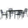 vidaXL Conjunto de Jantar para Jardim 5 unid. Antracite